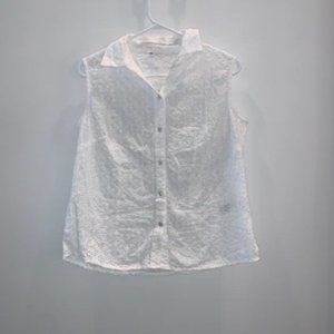 EMBROIDERY WHITE SHIRT (M)